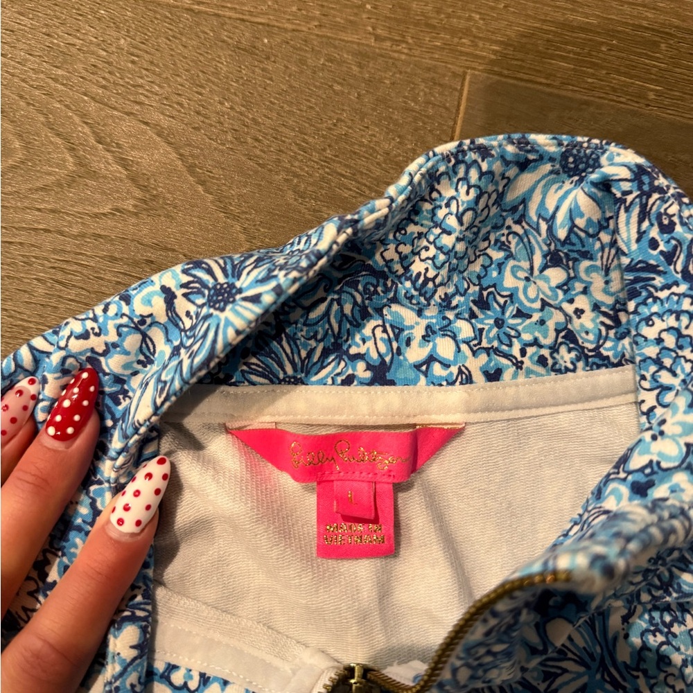 Lilly Pulitzer Zip Up Jacket Large - Picture 3 of 3